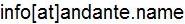 email andante email andante